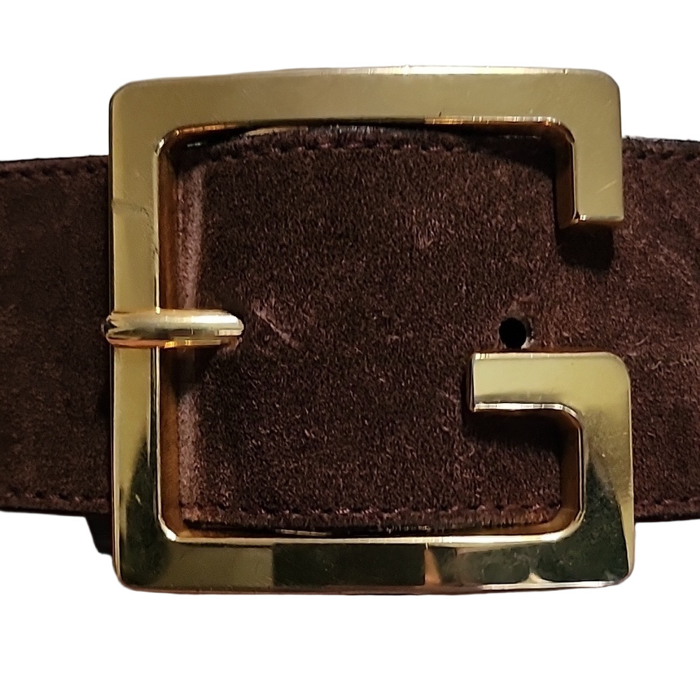 💓 Gucci Vintage belt suede/breaded leather size 29-31